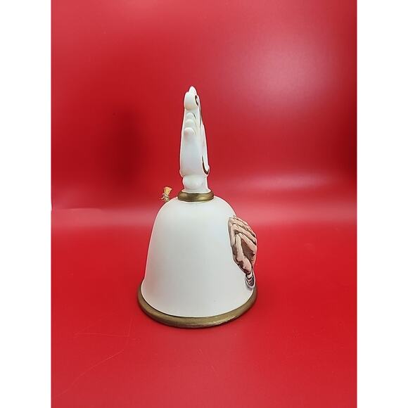 Vintage Homco Praying Hands Ceramic Bell Hand Painted Religious Christianity - Picture 4 of 7
